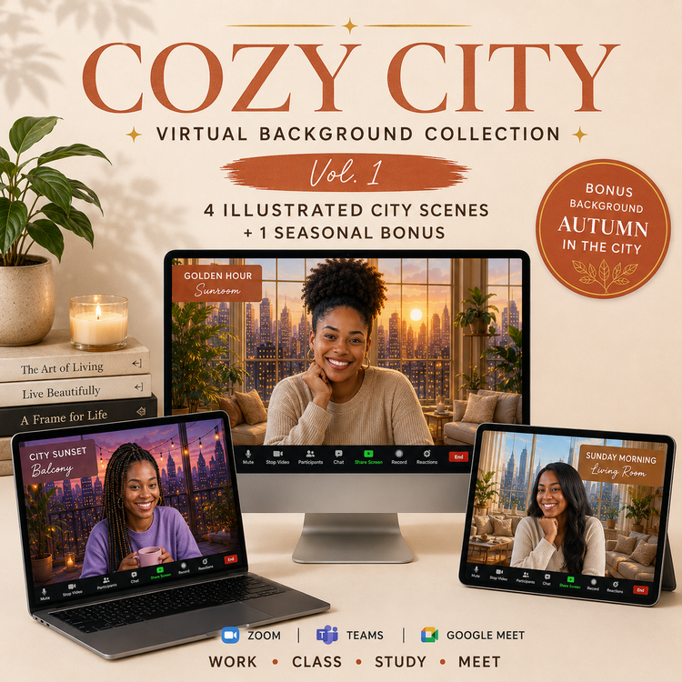 Virtual Background Collection Vol. 1: Cozy City