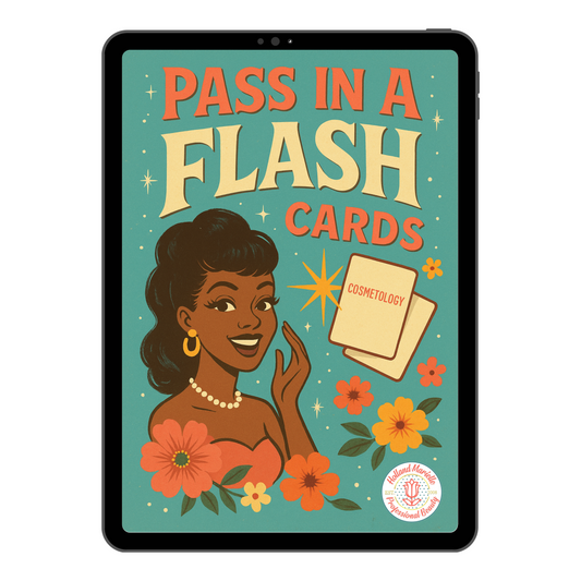 Cosmetology State Board Exam Prep: Pass in a Flash Cards